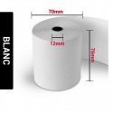 Bobines Pressing Blanc 76x70x12 (Carton de 50)