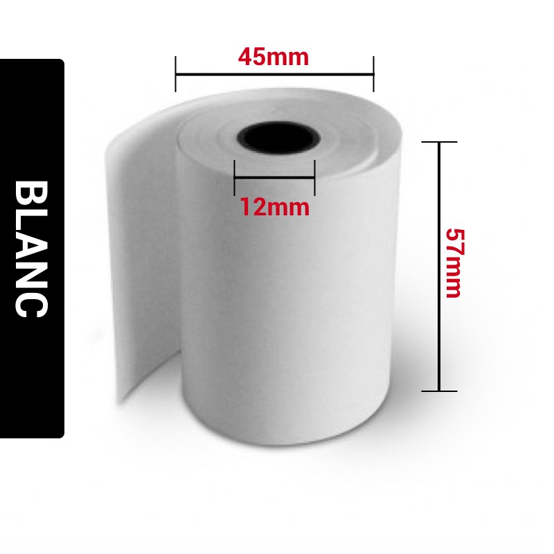 Bobine Thermique balance à ticket - 57x48x12mm (bte de 20 RLX)